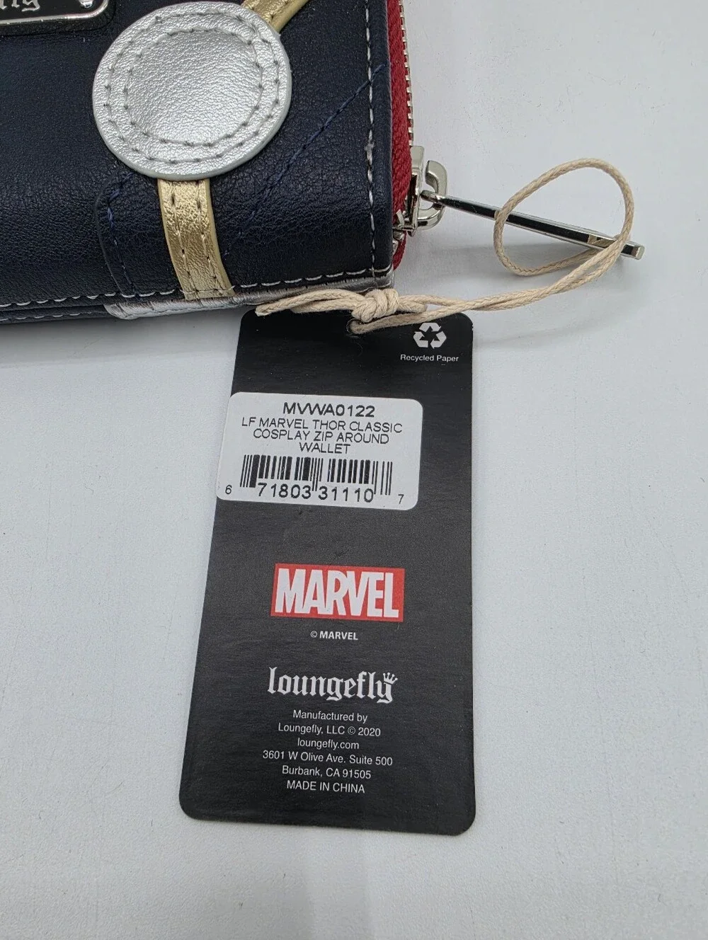 Loungefly Marvel Thor Classic Cosplay Zip Around Wallet